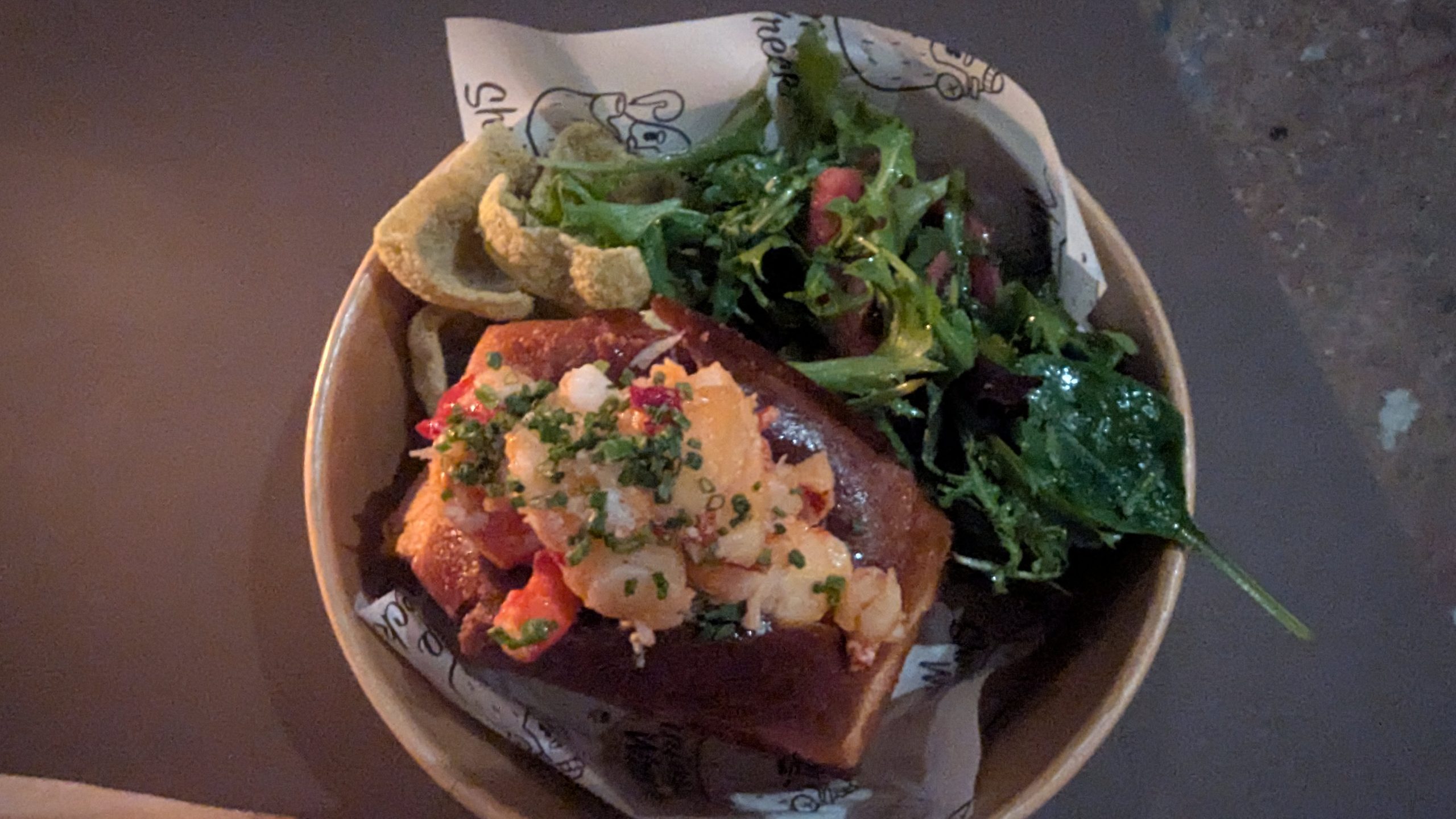 Lobster Roll at Brown's of Leith