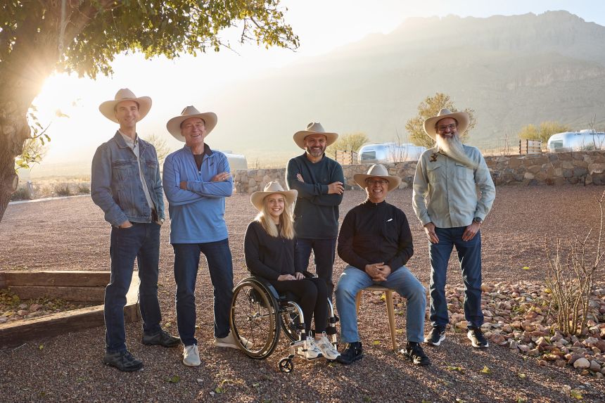 The crew of Blue Origin's NS-37 flight includes former hedge fund partner Joey Hyde, former SpaceX executive Hans Koenigsmann, European Space Agency engineer Michaela Benthaus, entrepreneur Adonis Pouroulis, business executive Neal Milch, and local space enthusiast Jason Stansell.