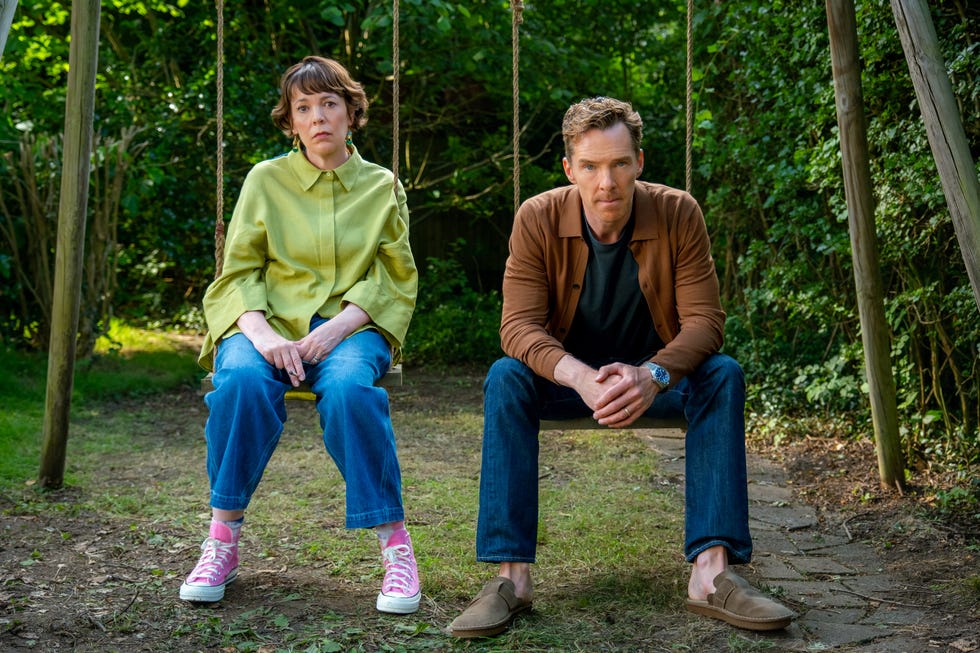 olivia colman, benedict cumberbatch, the roses
