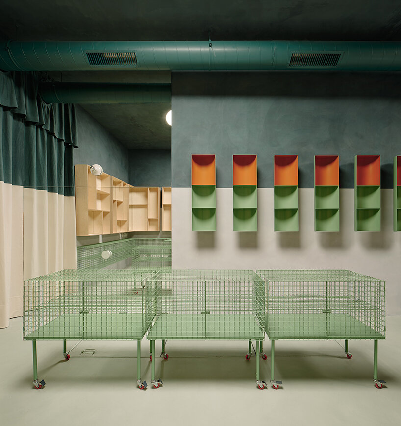 organic marble tables and vibrant hues complete madrid store by lucas y hernández-gil