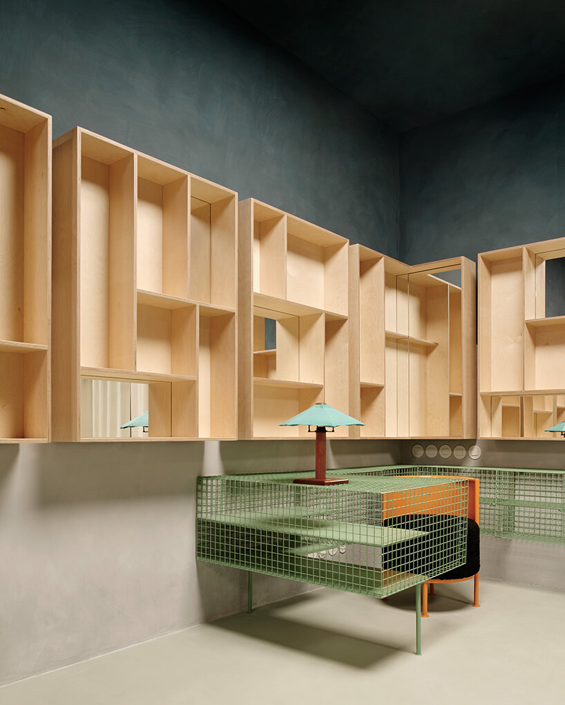 organic marble tables and vibrant hues complete madrid store by lucas y hernández-gil