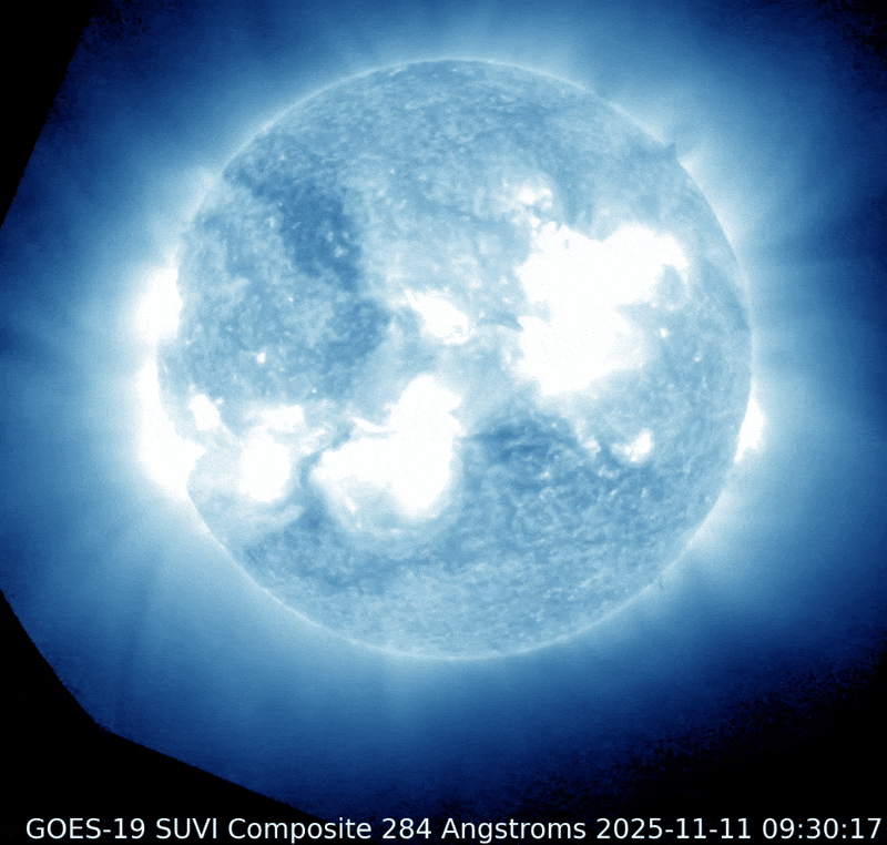 gif animation of the X5.1 solar flare