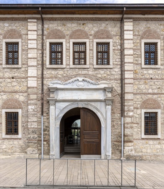 Rami Library / Han Tümertekin Design & Consultancy - Interior Photography, Door, Brick, Courtyard, Arcade