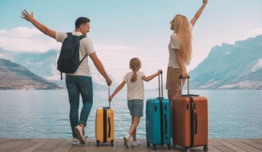 Family looking forward to their holiday, enjoying improved eu travel protections.
