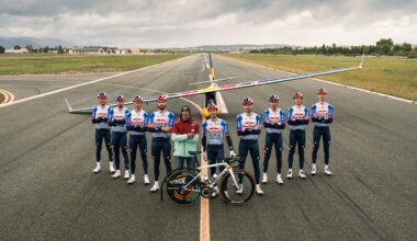'Nothing like this has ever been done' – Nine Red Bull-Bora-Hansgrohe cyclists launch glider plane to take-off in Mallorca