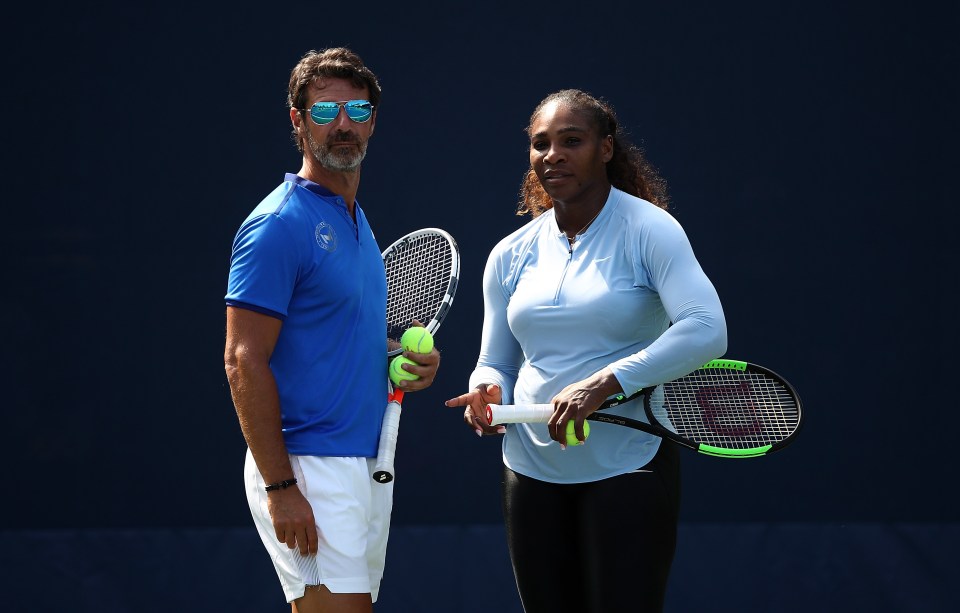 Patrick Mouratoglou and Serena Williams