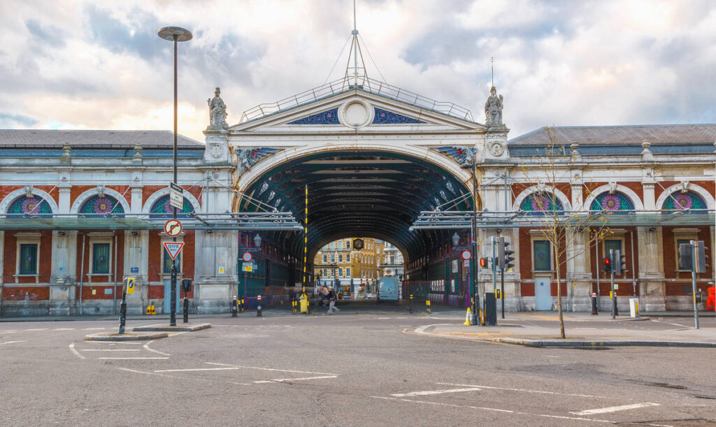 Exterior of Smithfield Market in London