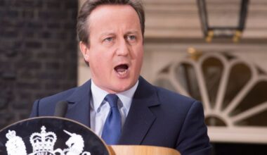 David Cameron speaking outside Number 10 Downing Street