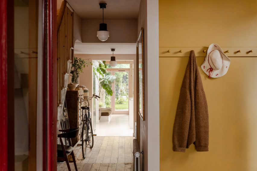Hallway leading through A Simple Addition by OEB Architects