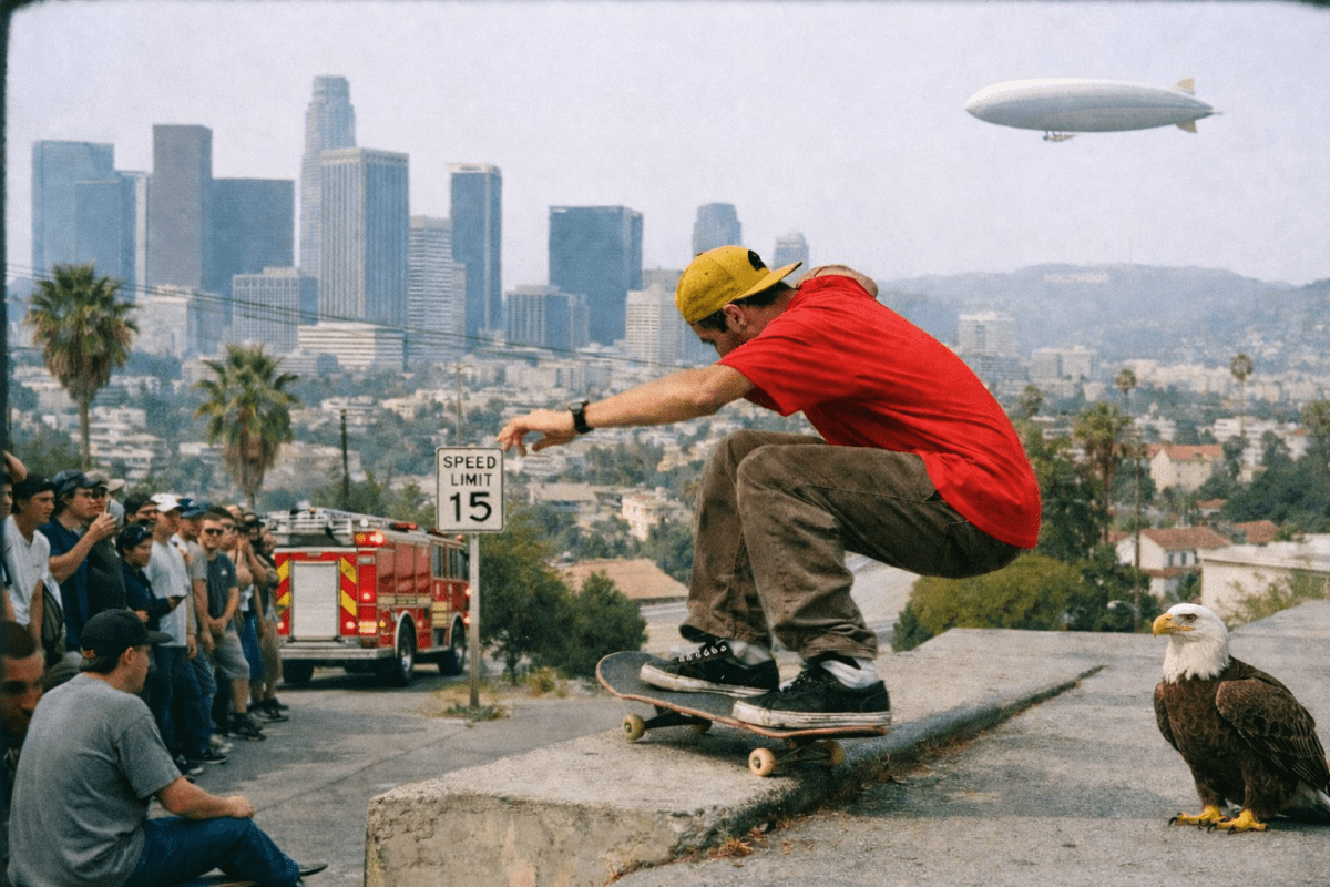 young man shredding on a skateboard
