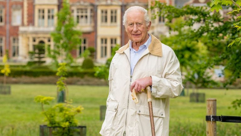 A photo of the King at Sandringham released to mark his 77th birthday last month. Pic: @MilliePilks/Sandringham Estate