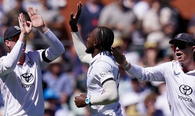 The Ashes: England take eight Australia wickets as Alex Carey makes superb century on day one in Adelaide