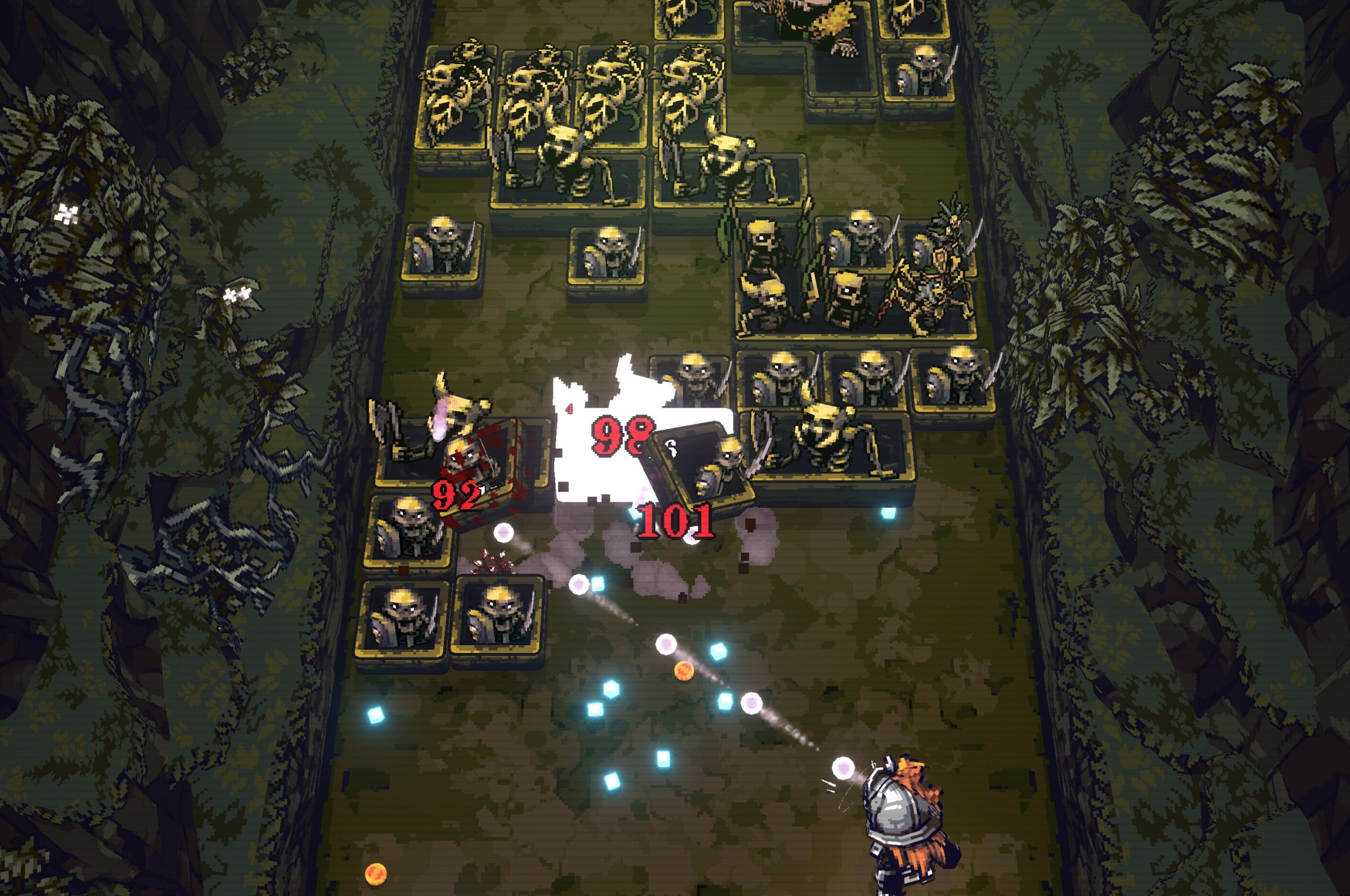 A screenshot from Ball X Pit.