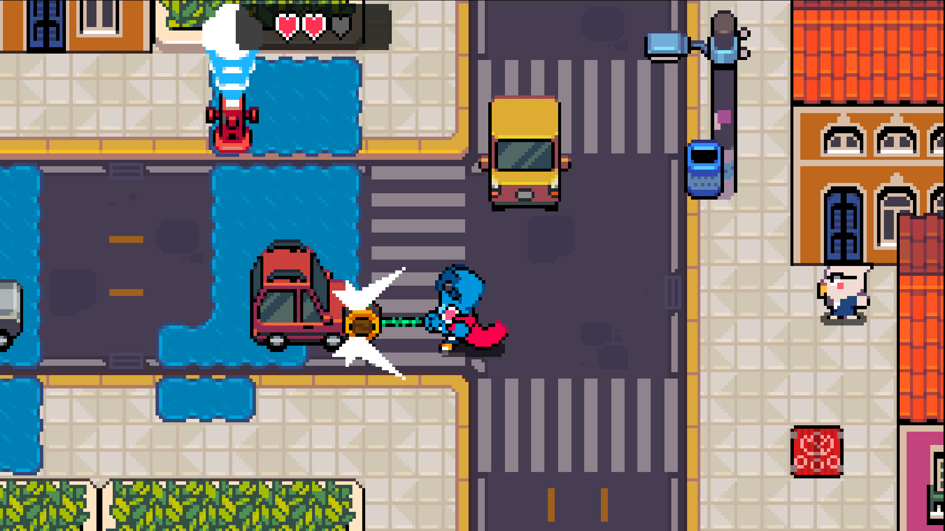 A screenshot from Pipistrello and the Cursed Yoyo.