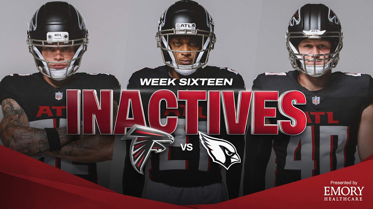 Atlanta Falcons inactives for Week 16 vs. Arizona Cardinals