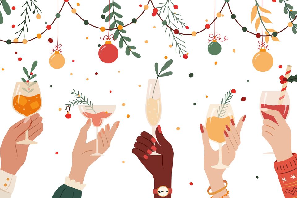 There's always a tipple or two to be had during the festive season. Photo: Getty