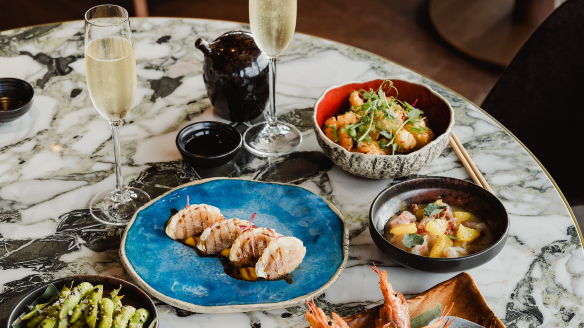 Sushisamba dishes at W Edinburgh