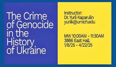 The crime of genocide in the history of Ukraine: Experience teaching a course at the University of Michigan - UJE