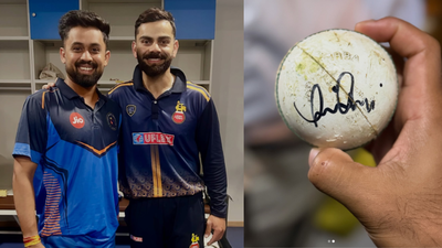'Grateful forever': Spinner who got Virat Kohli’s wicket shares emotional post, receives signed ball