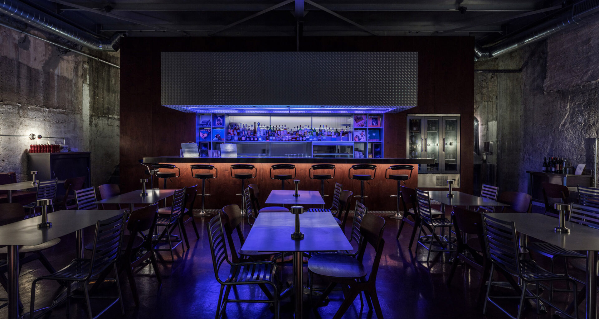 Interior of Athens listening bar