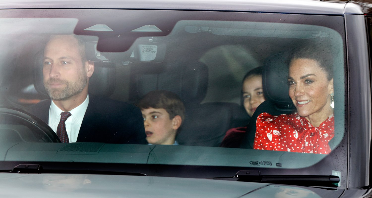 Prince William Drives Wife Kate Middleton & Their Kids to Royal Family’s Christmas Luncheon at Buckingham Palace | Kate Middleton, Prince Louis, Prince William, Princess Catherine, Princess Charlotte | Celebrity News and Gossip | Entertainment, Photos and Videos