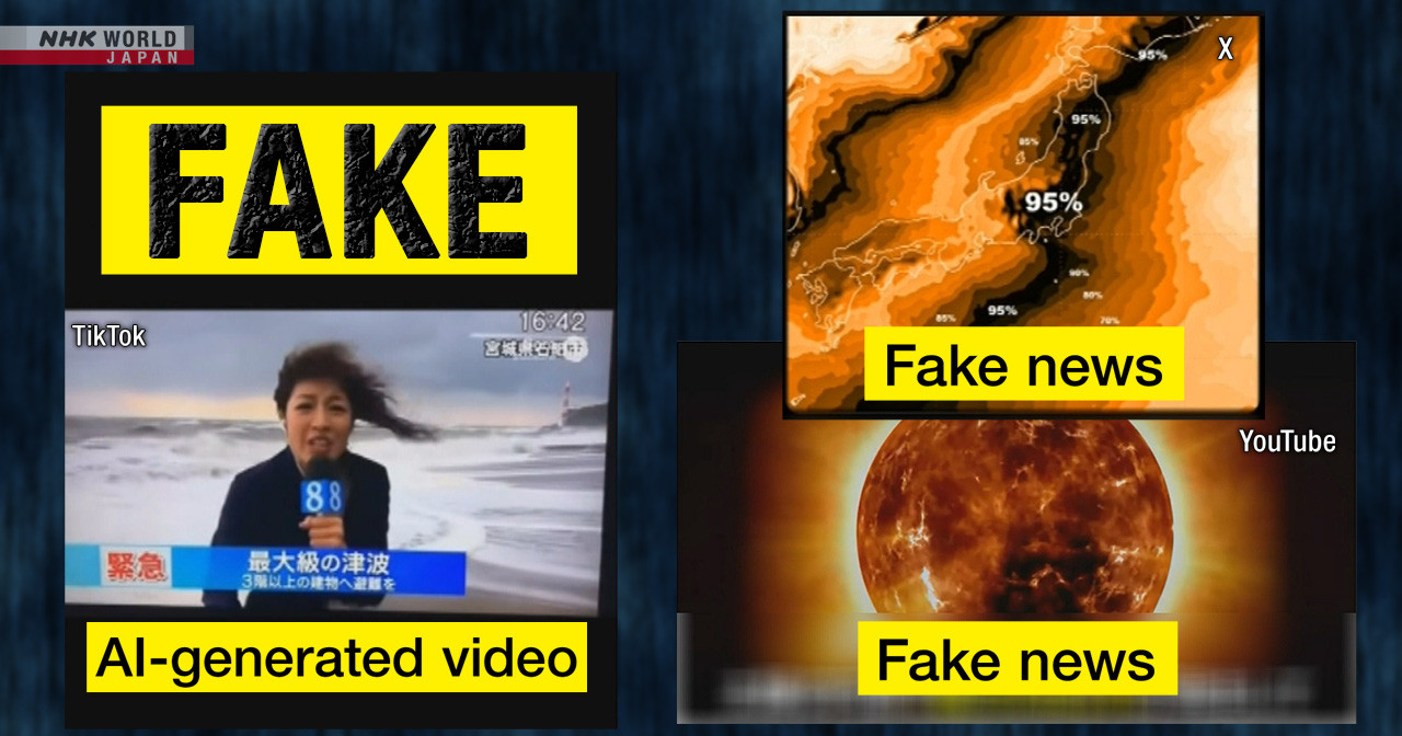 Fake videos generated by AI spreading on social media after quake struck northern Japan