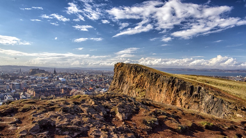 View of Edinburgh cityscape, Scotland