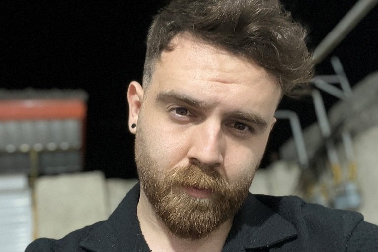 Erfan Soltani, who was arrested during protests in Iran, takes a selfie.