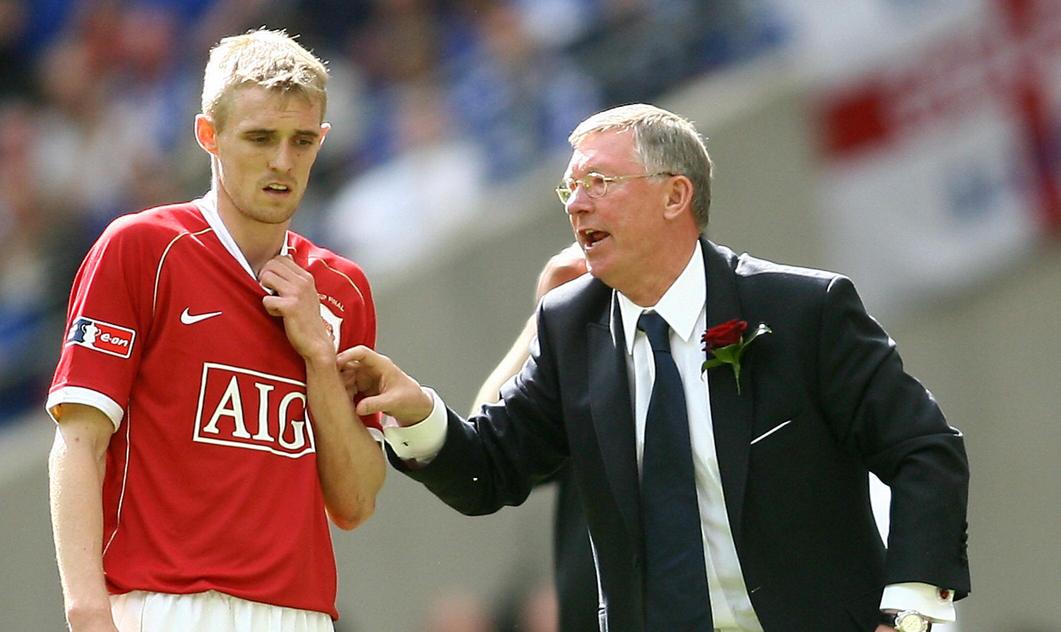 Manchester United's manager Sir Alex Fer