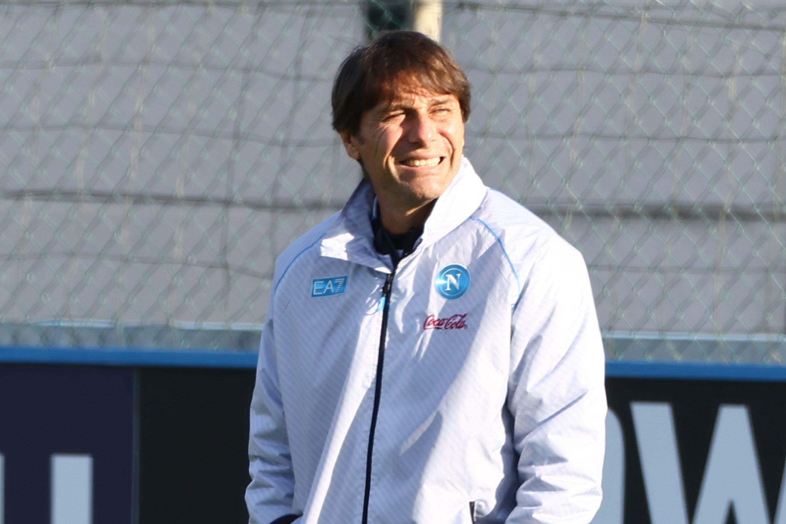 January 27, 2026, Castel Volturno, Napoli, Italy: Antonio Conte coach of Napoli during a training session head of the UEFA Champions League 2025/26 at Napoli training center on January 27 , 2025 in Castel Volturno, Italy (Credit Image: ¿ Ciro De Luca