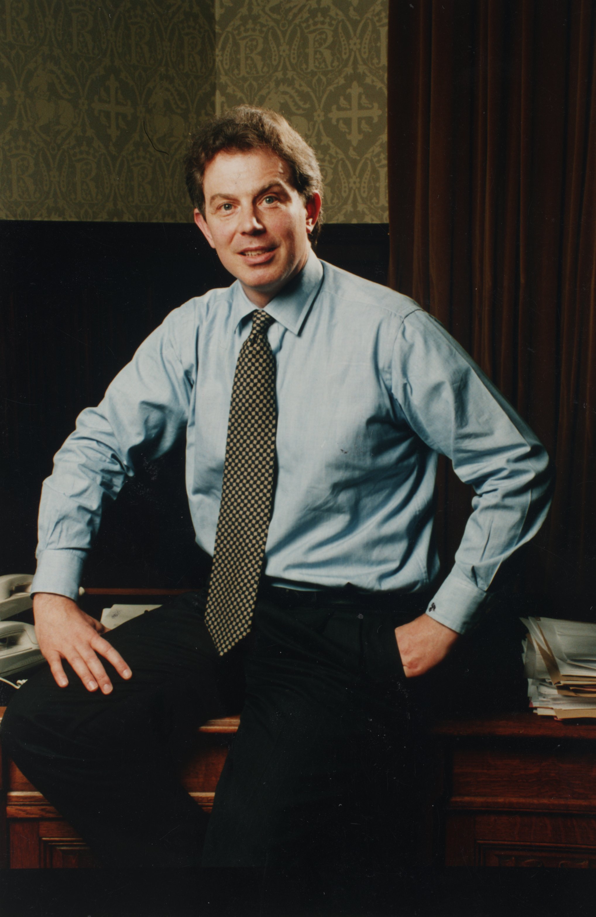 Portrait of Prime Minister Tony Blair.