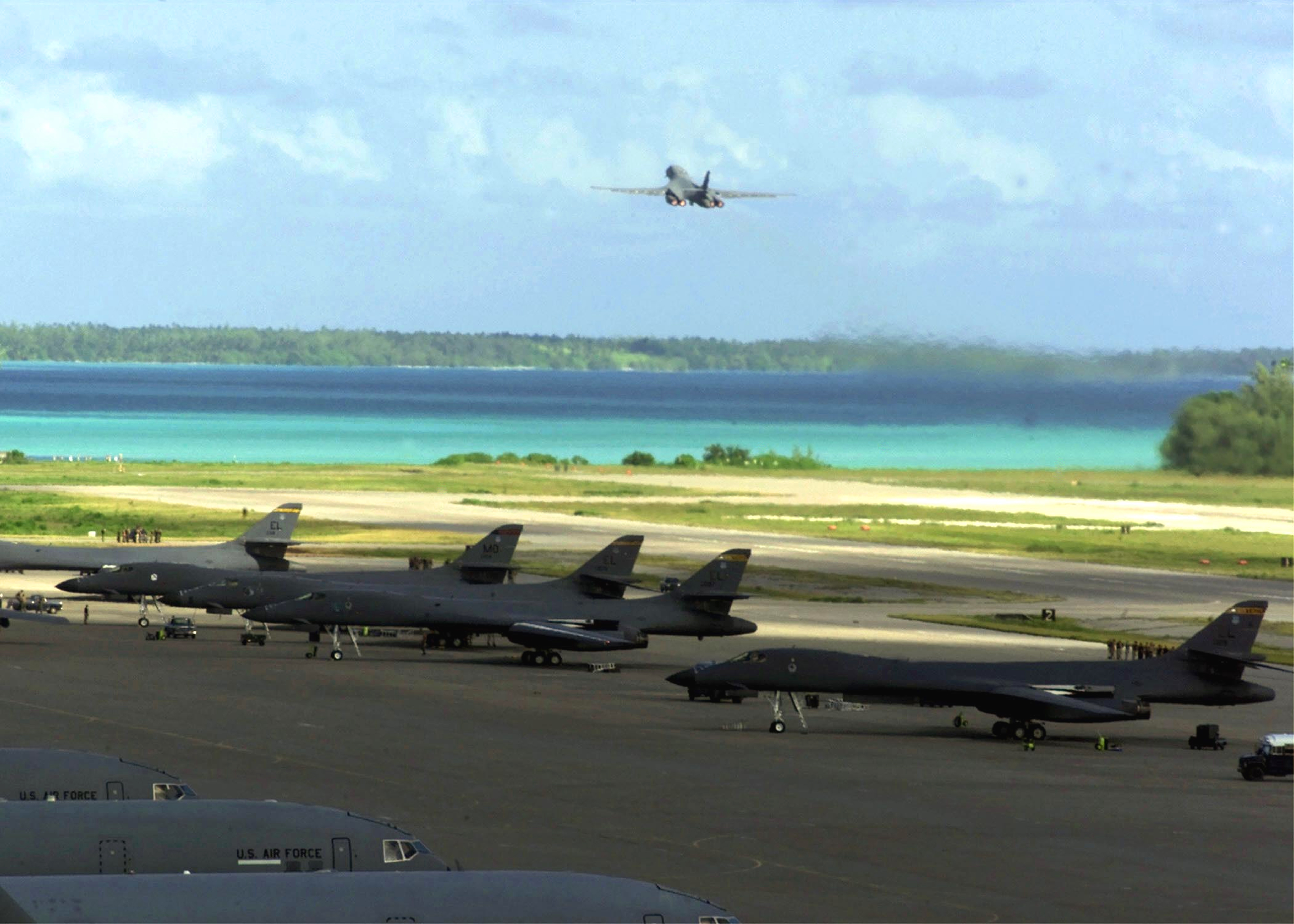 The military airbase in Chagos