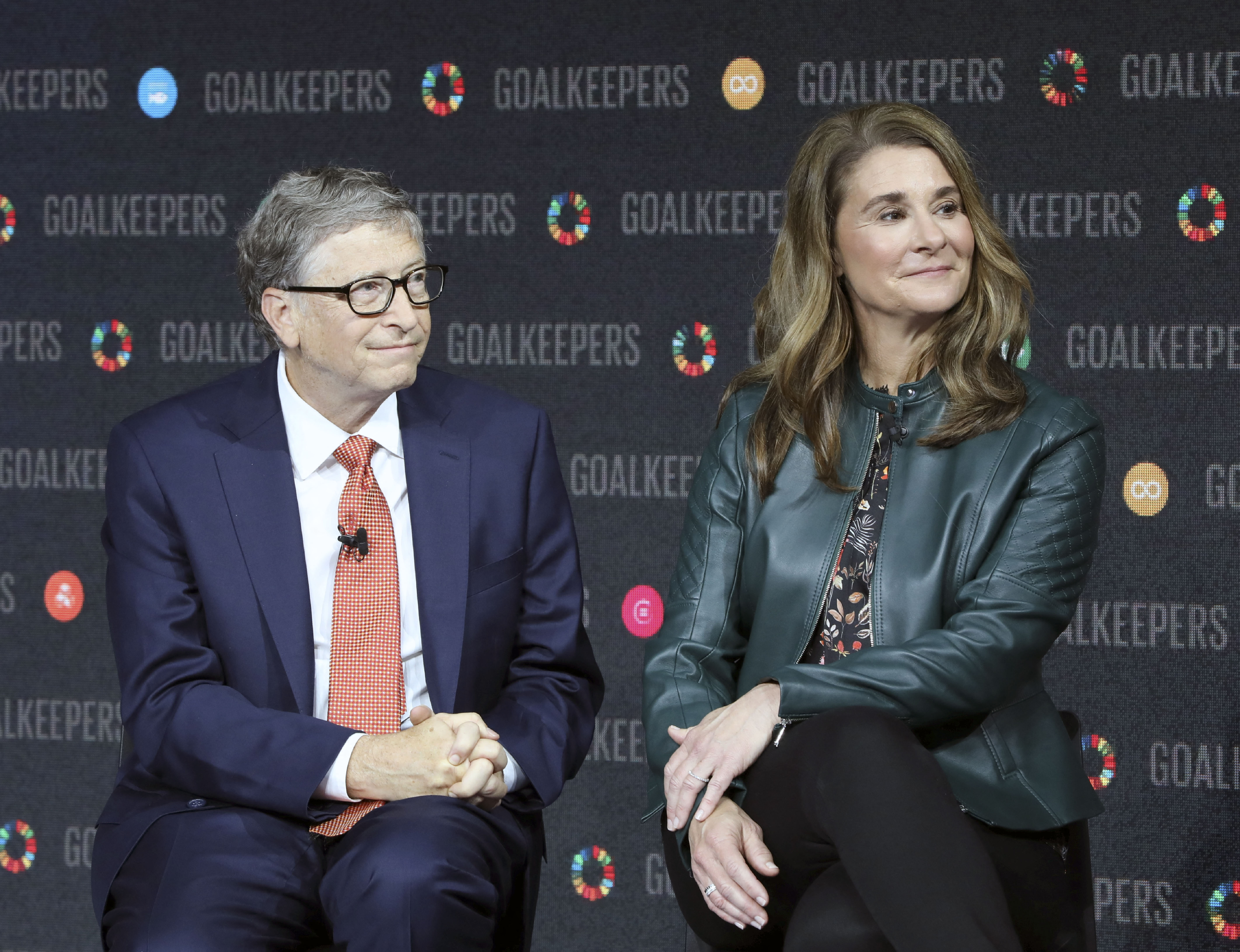 Bill and Melinda Gates introduce the Goalkeepers event.