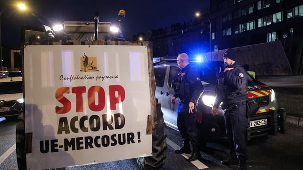 French farmers protest against EU-Mercosur trade agreement