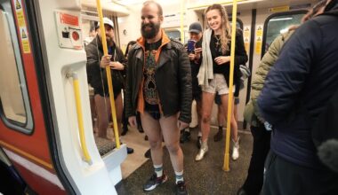 'Cheeky' Londoners let their trousers down on Underground