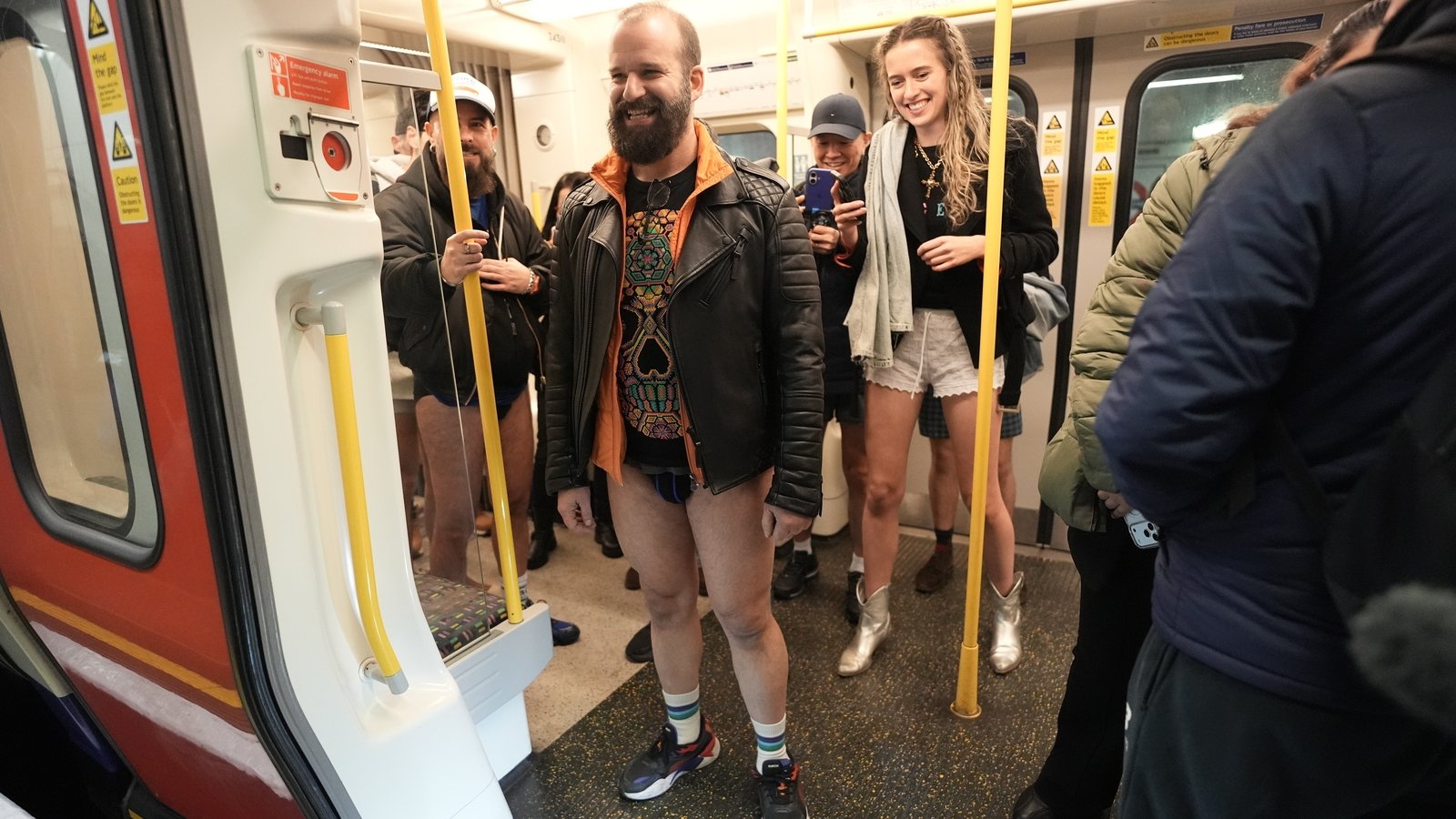 'Cheeky' Londoners let their trousers down on Underground