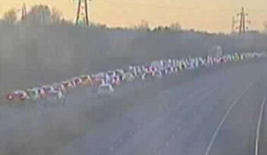 Traffic eases on the M20 London-bound between Hythe and Ashford after a medical incident