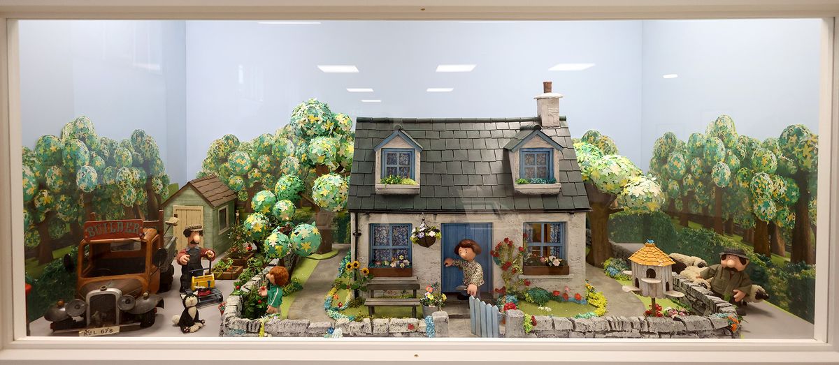 A set used for Postman Pat is on display in the exhibition