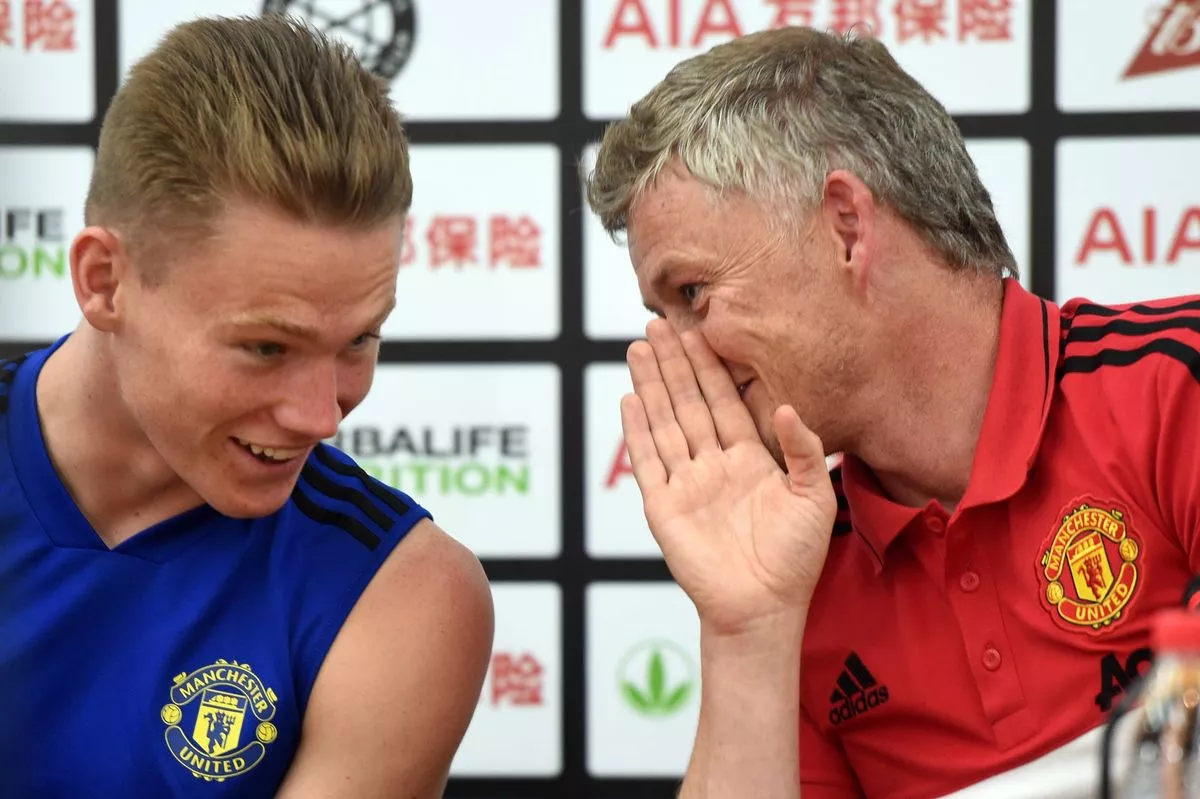 Scott McTominay and Ole Gunnar Solskjaer speak