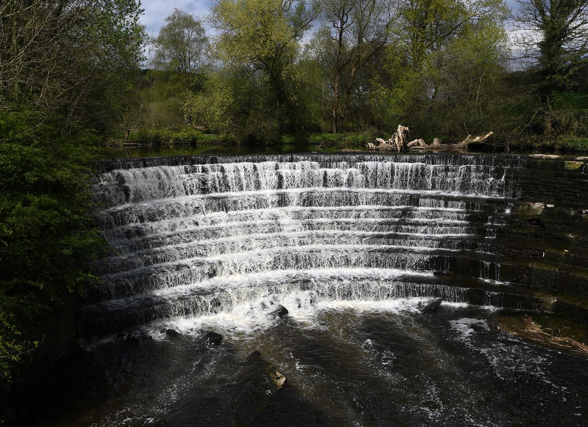 The park's magnificent weir