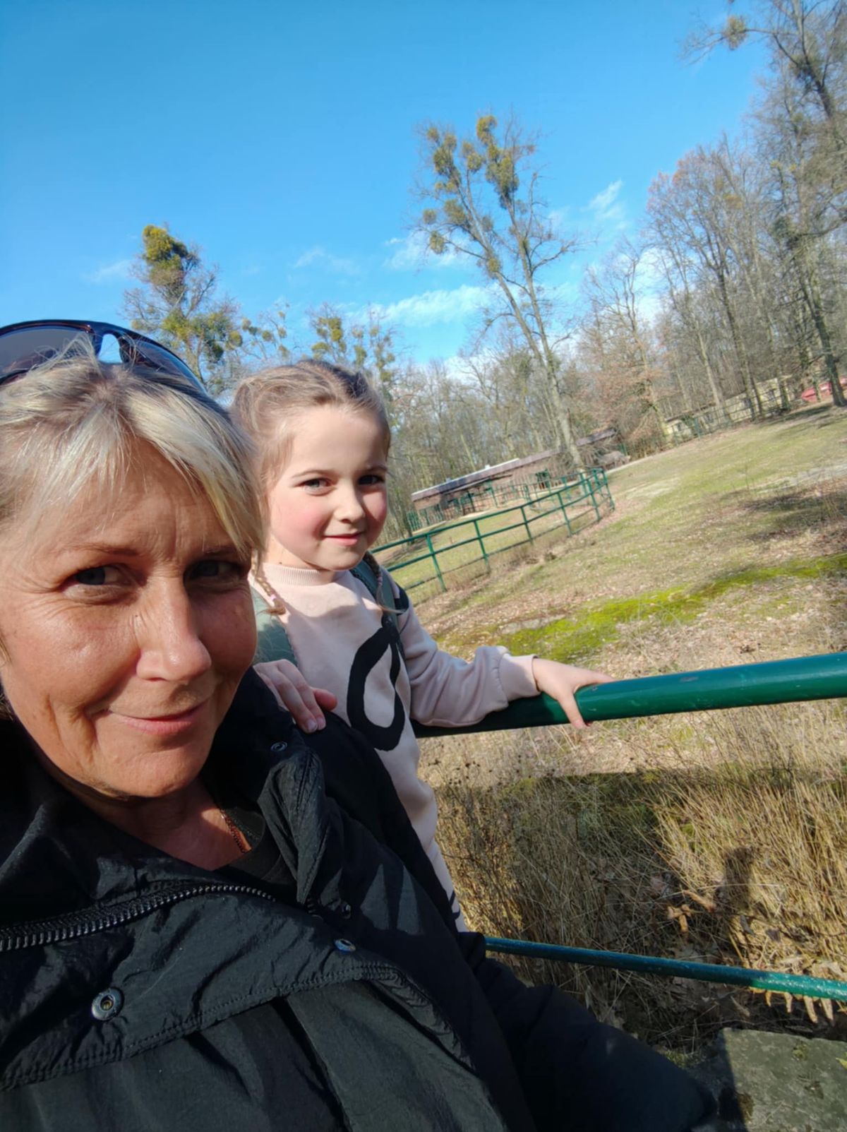 Amanda and Aarla went to the zoo as well as a water park. 