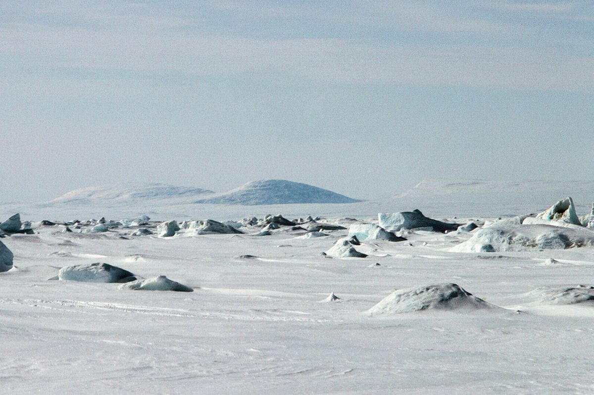 Glacier, Fury and Hecla Strait between Baffin Island and the Melville Peninsula, Canada