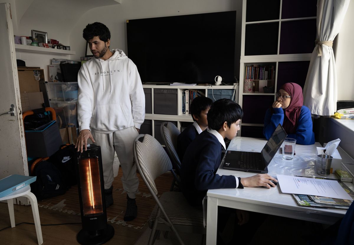 Family of Elan Sumon and Kusum Begum in their West London home