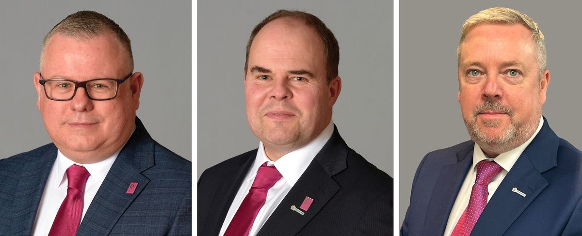 From left: Vince Minchella, Stephen Thomas and Greg Smith of Avon Group