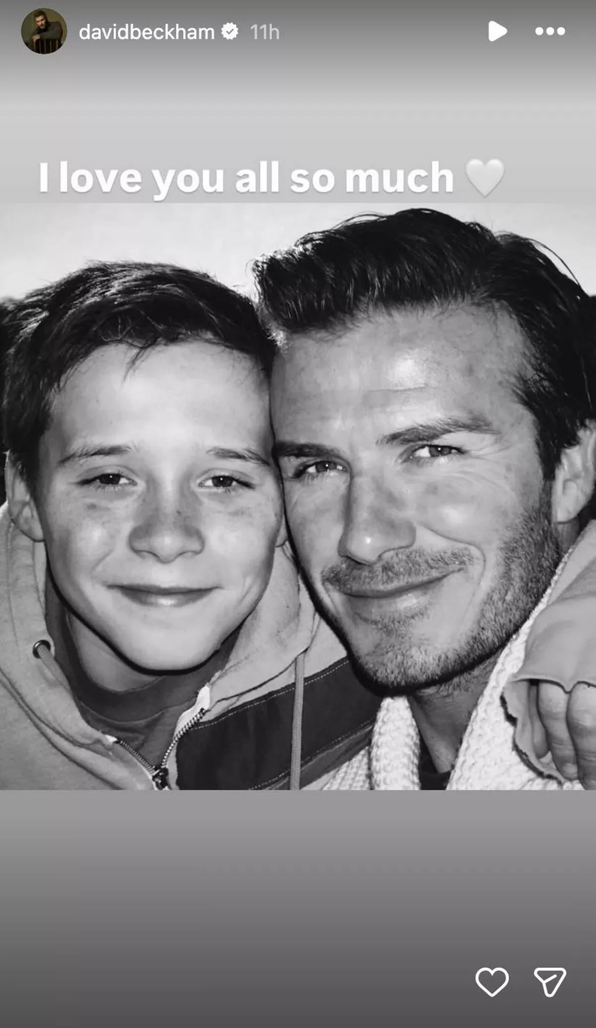 'I love you all so much', the heartbreaking message read