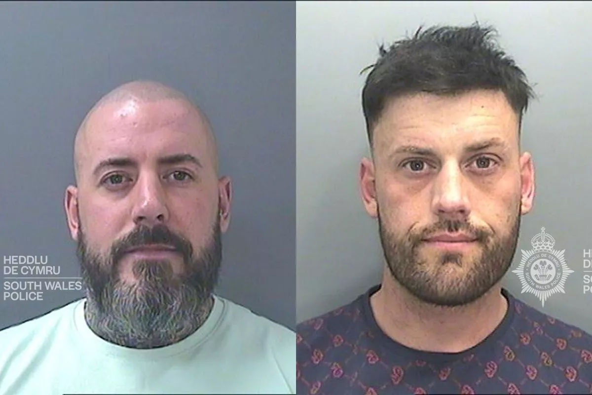 Police mugshots of brothers Thomas Davies (left) and Jack Davies (right)