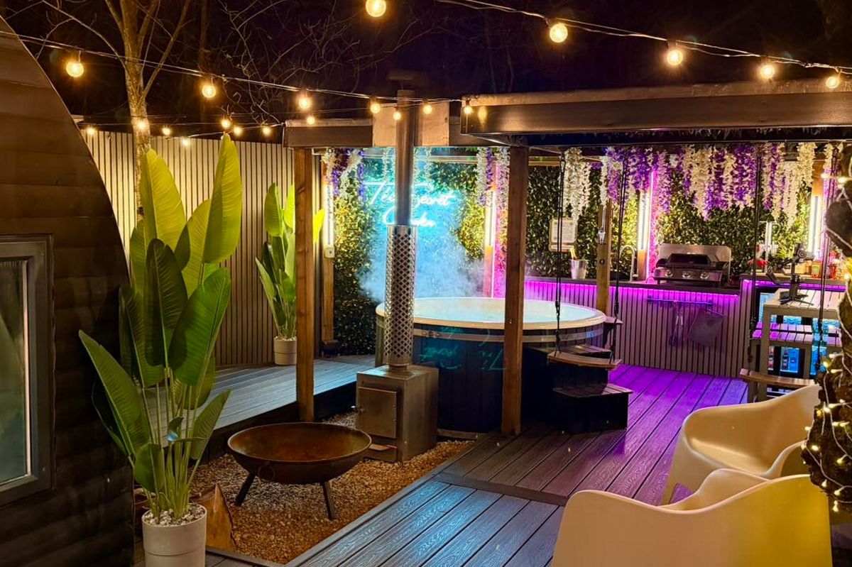 The Keep unit has also recently been transformed at The Secret Garden Glamping site