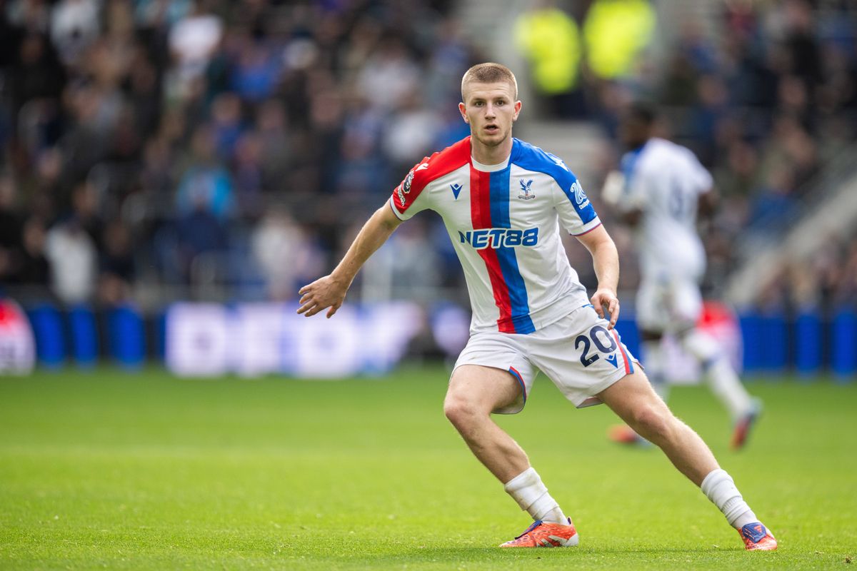 Adam Wharton during the Premier League match between Everton and Crystal Palace at Hill Dickinson Stadium.
