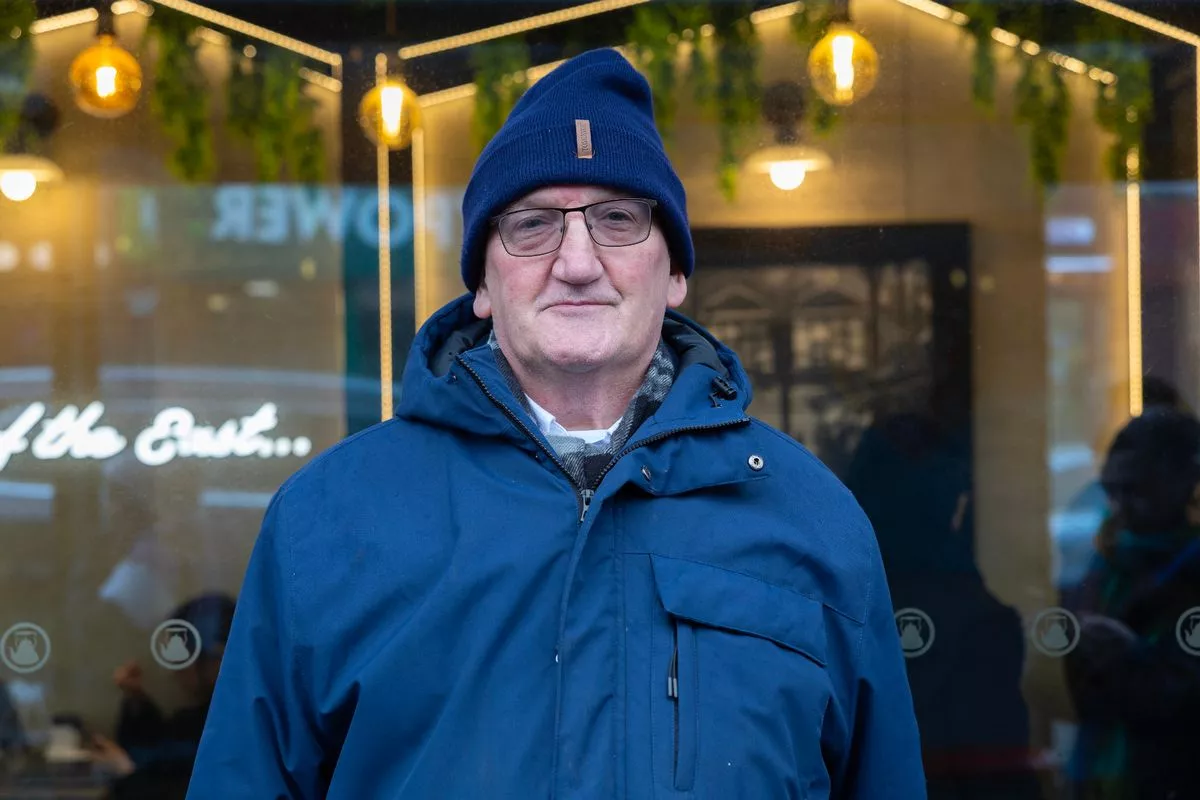 David Foulis, 67 in a bus stop in Wembley Central in London, Britain 13 January 2026. Facundo Arrizabalaga/MyLondon