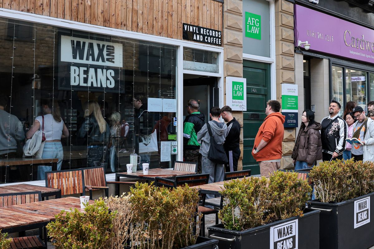 Record and coffee shop Wax and Beans in Bury will be hosting Blue for an album signing this week